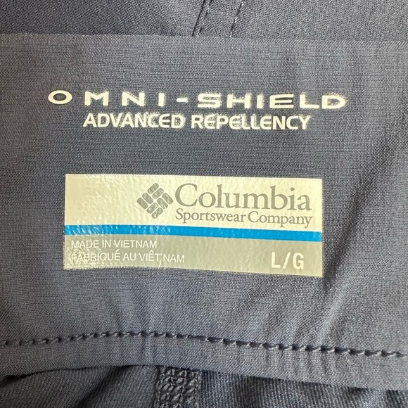 Columbia Outdoor Hiking Skort in Blue Adjustable Side Cinches Size Large - Picture 10 of 13